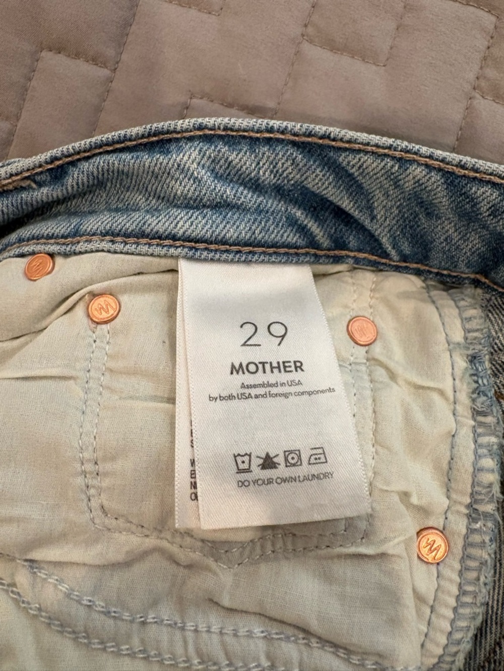 New MOTHER Half Pipe Ankle Jeans - Size 29 - Picture 4 of 10